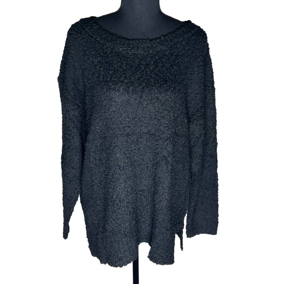 Women's Sweaters Crewneck Long Sleeve Side Slit Tunic Top - Picture 1 of 4